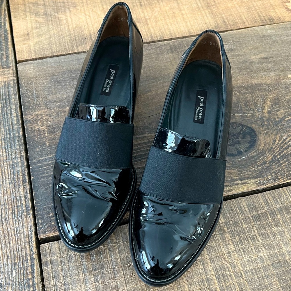 Paul Green Sadie Black Patent Leather shoes